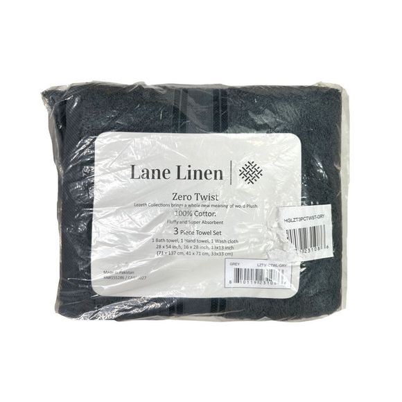 Lane Linen Zero Twist Towels - Set of 3 - Picture 3 of 5